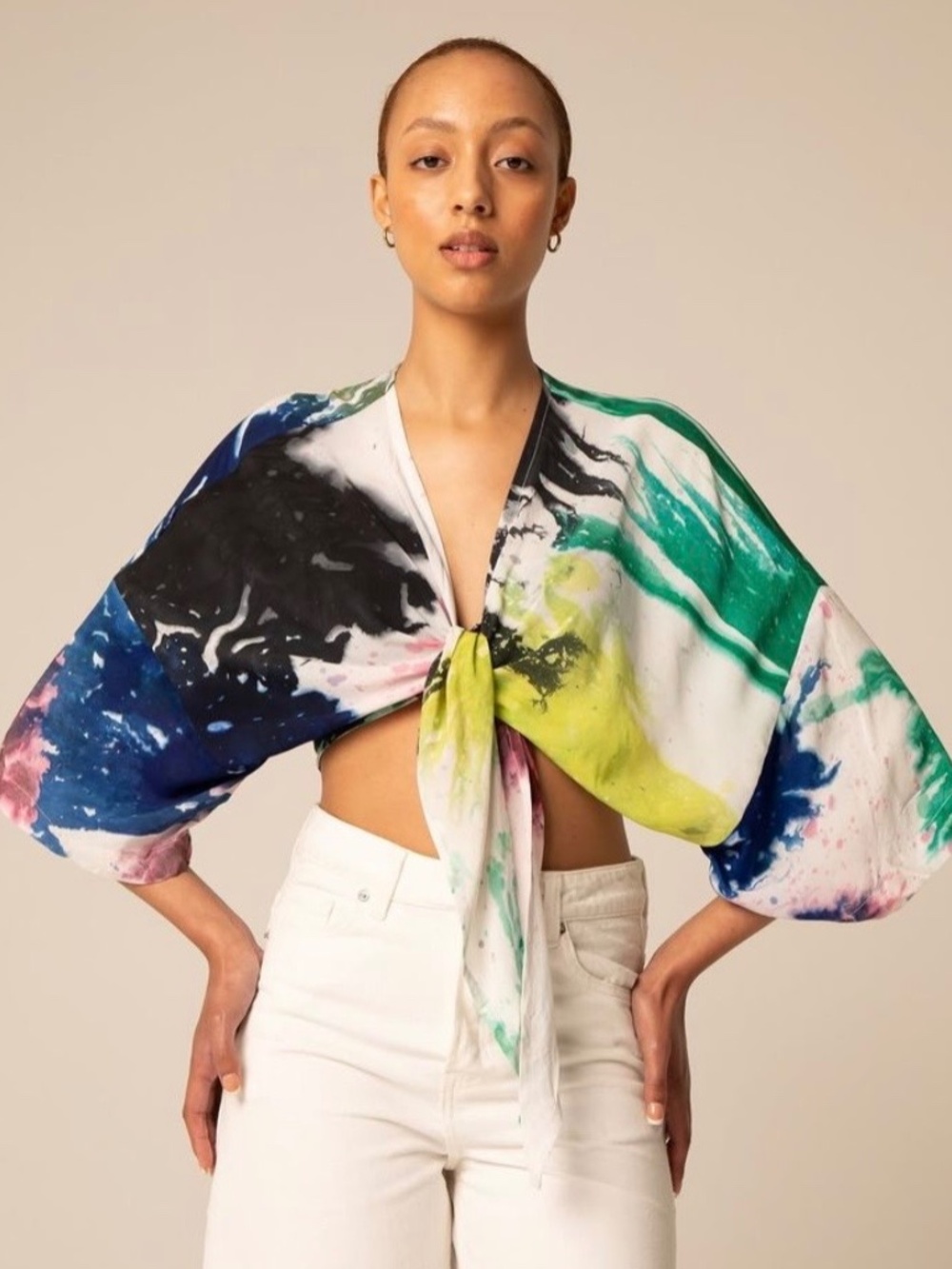 Osei Duro Colourful Tie Top Size XS/S
